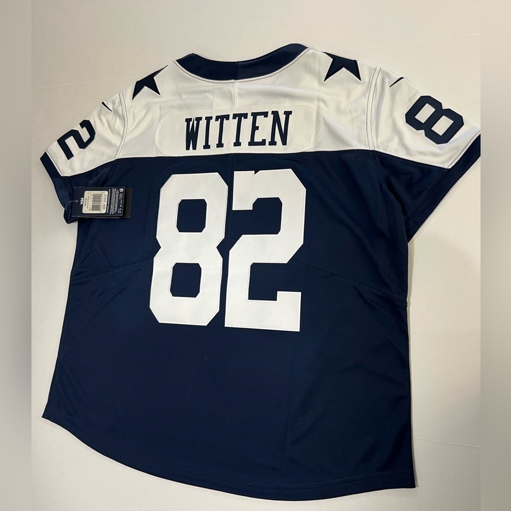 NFL Blue and White Boxy Fitted Jersey - Picture 3 of 16